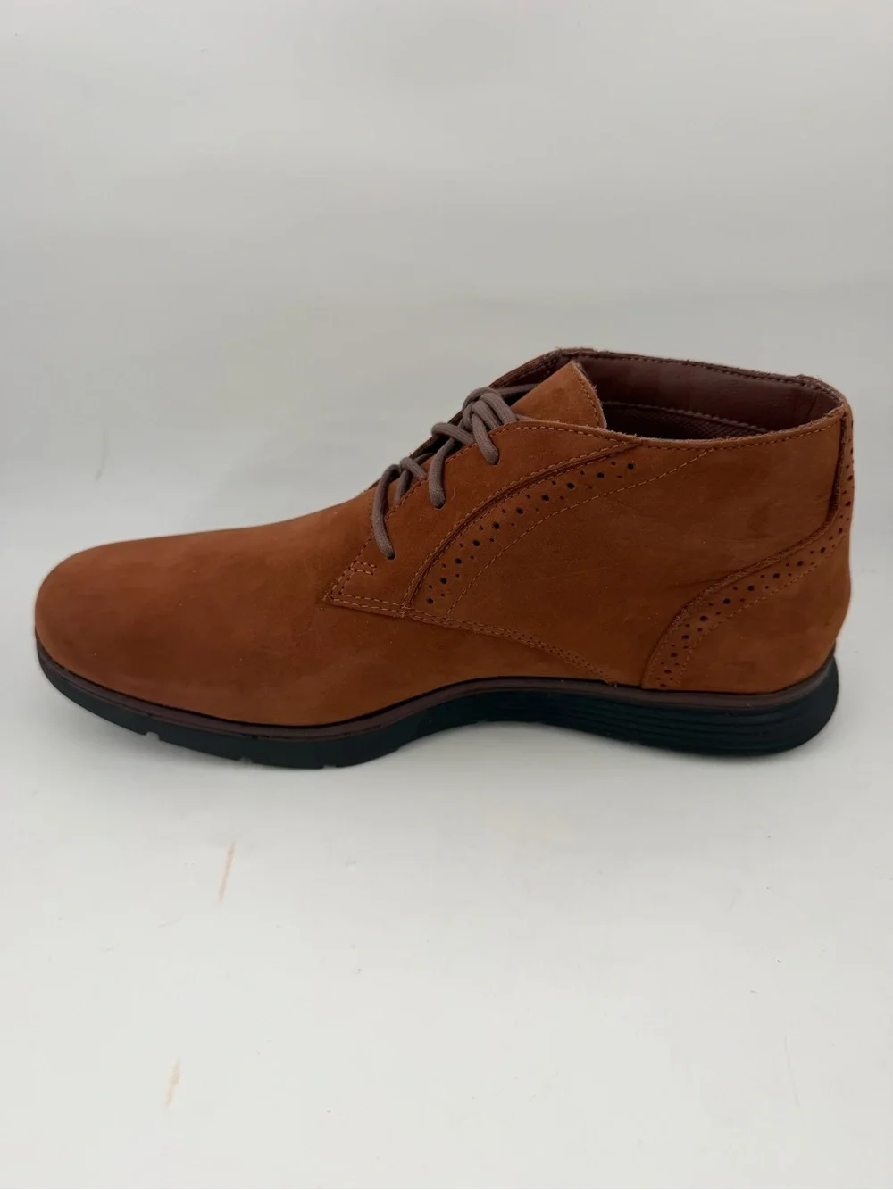 Timberland Mens Franklin Park - SZ 7- Brown Waterproof Suede Chukka Boots Shoes